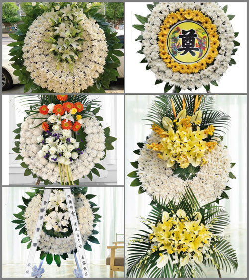浙江省温州苍南县金乡镇夏泽村花圈速递